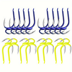 5pcs High Carbon Steel Fishing Hooks Double Hooks