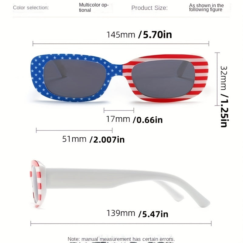 Flag Patterned Driving Glasses Sun Protection Fishing Sunglasses