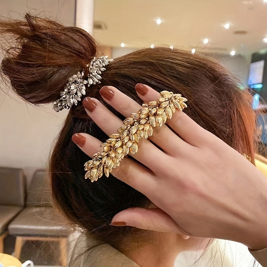 Vintage Ponytail Leather Hair Tie Bun Hair Accessories