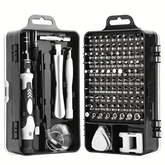 115 Piece Precision Screwdriver Set for Automotive and Electronics Repair