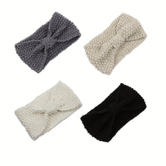 4pcs Knotted Winter Headband Knitted Hair Band