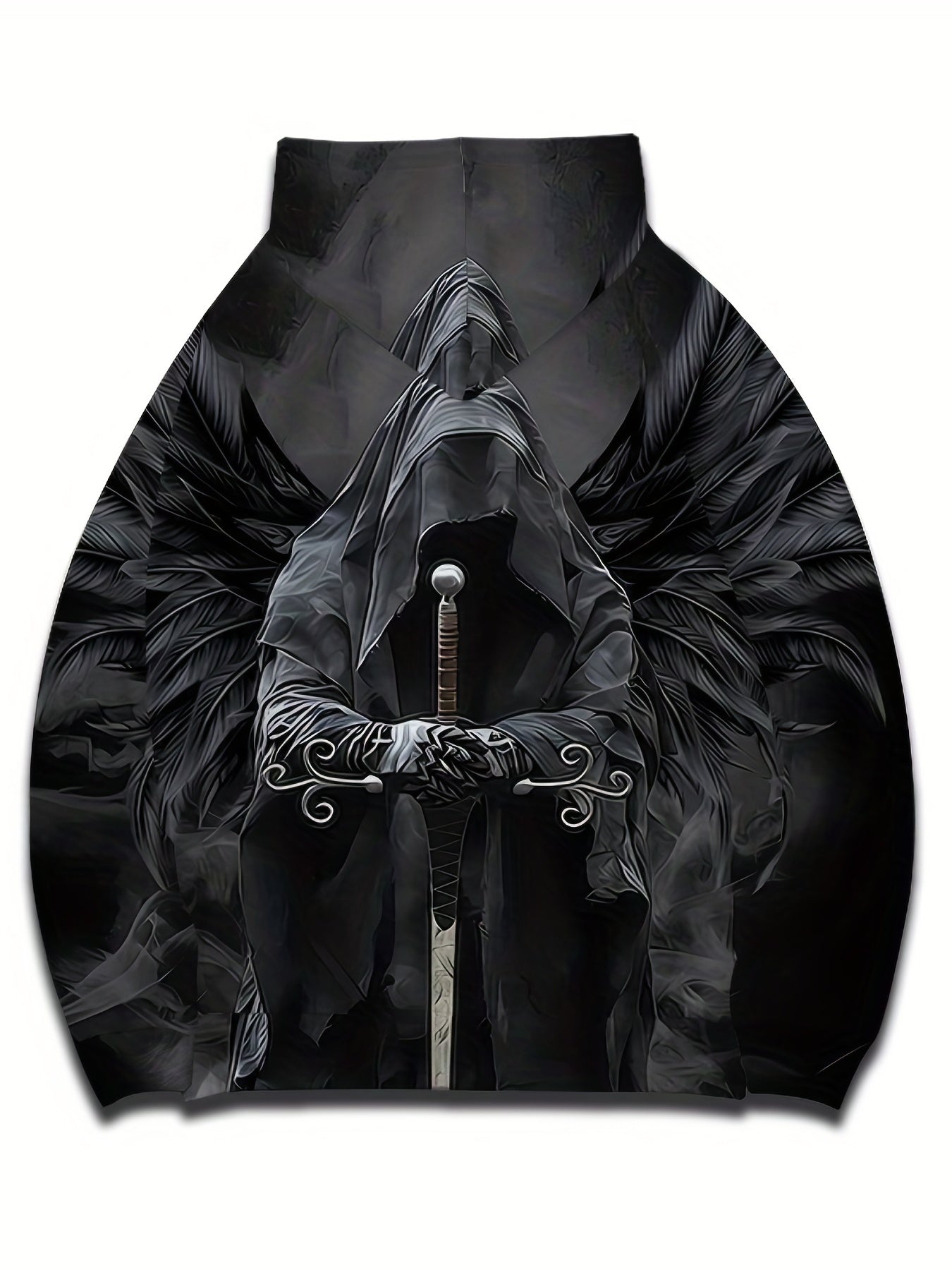 Mystery Person 3D Print Hoodie Graphic Pullover for Men