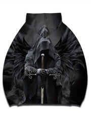 Mystery Person 3D Print Hoodie Graphic Pullover for Men
