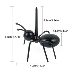 6pcs Ant Food Picks for Desserts, Bento Boxes, Parties