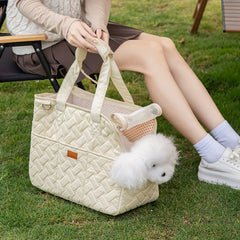 Stylish Cat Carrier Handbag Large Capacity Pet Shoulder Bag
