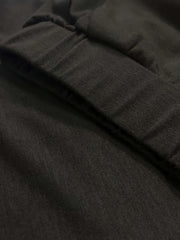 Women's Plus Solid Elastic High Rise Loose Fit Trousers