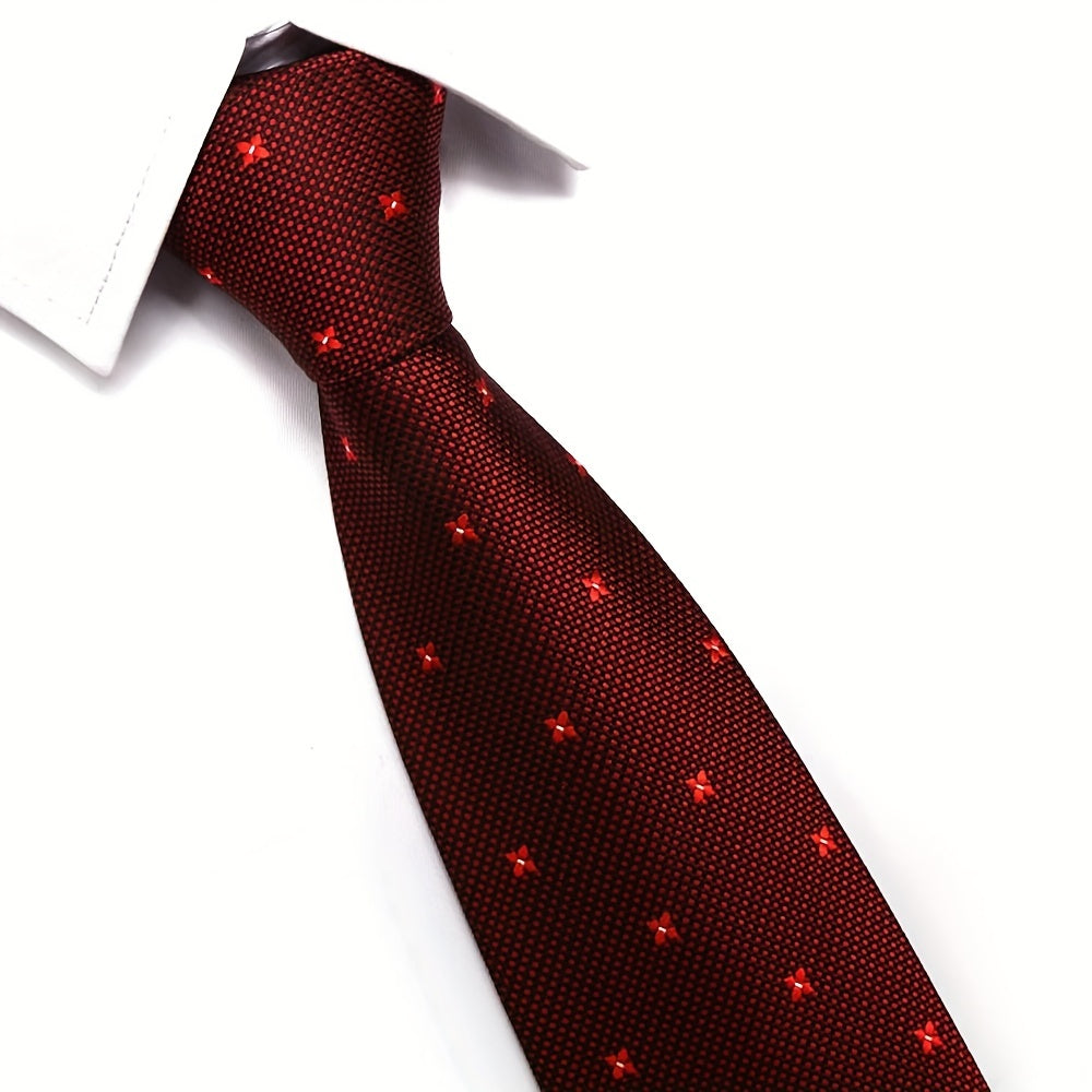 Floral Jacquard Bow Tie 8.0cm - Unique High Business Style Neck Tie