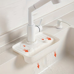 Kitchen Sink Splash Guard and Drain Storage Rack