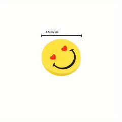 Cute Cartoon Smile Face Eraser for Clean Traces