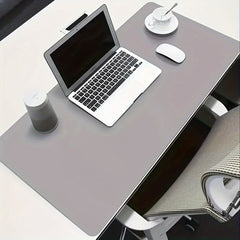 Oversized Faux Leather Mouse Pad for Office