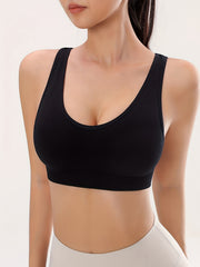 Criss Cross Back Sports Bra Breathable Workout Tank Bra