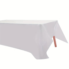 Disposable Plastic Tablecloth for Parties - Rectangle Table Cover