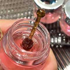 1 Pcs Pink Cherry Honey Moisturizing Lip Mask Peach Natural Lip Care Honey Pot