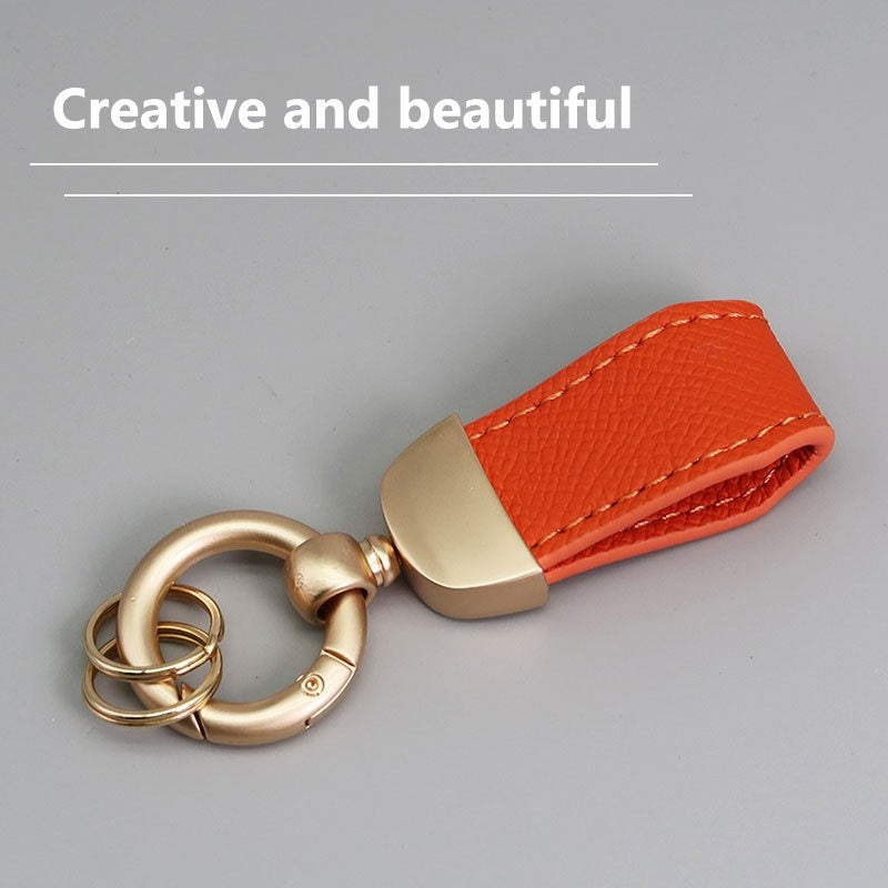 2pcs Leather Car Keychains for Girls, Bags Decorations