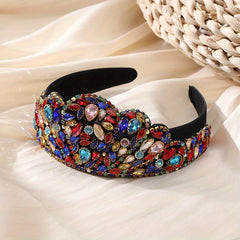 Baroque Rhinestone Crystal Headband Glitter Hair Band Hair Accessories