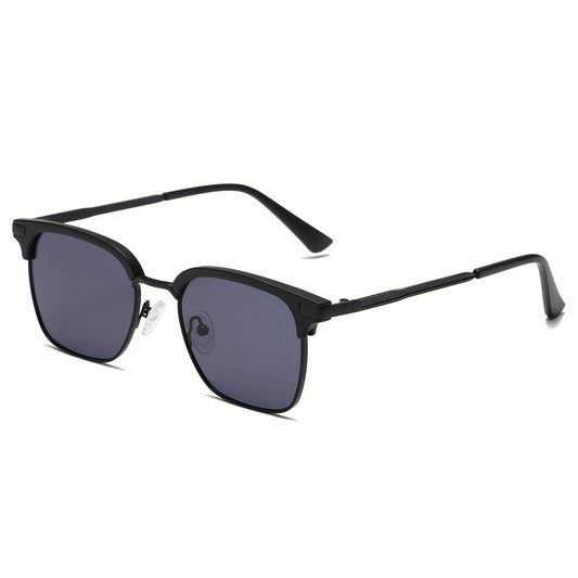 Square Metal Sunglasses Anti Glare UV400