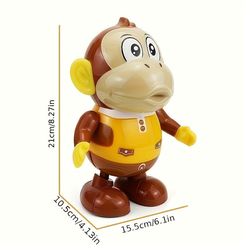 Interactive Monkey Toy with Music and LED Lights