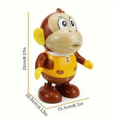 Interactive Monkey Toy with Music and LED Lights
