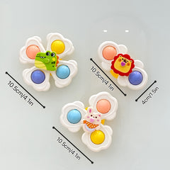 Baby Educational Animal Spinning Tops Set