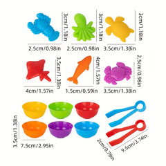 Ocean Animals Counting Matching Game Sorting Toy with Bowl