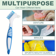 Denture Brush 4PCS Double Sided Toothbrush