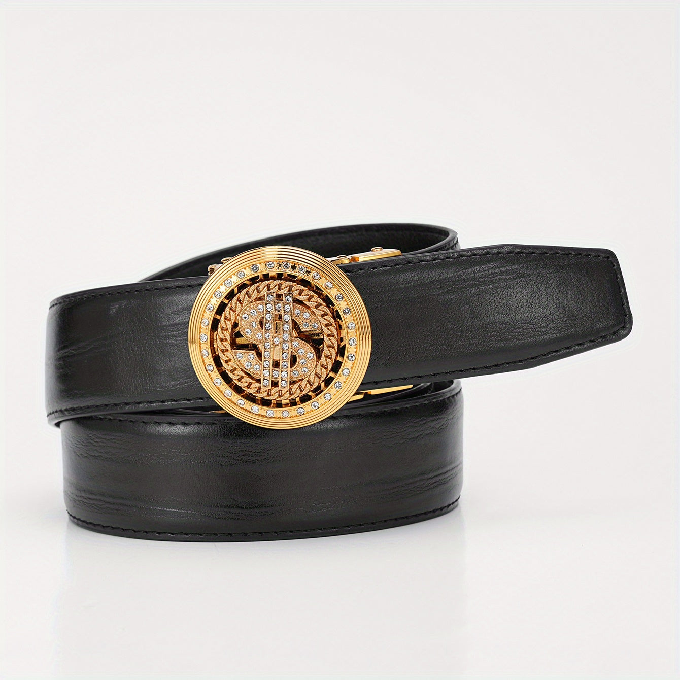 Men's Faux Diamond Letter Automatic Belt