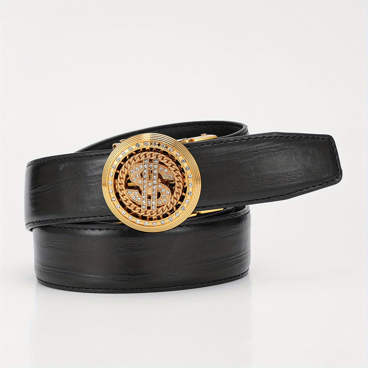 Men's Faux Diamond Letter Automatic Belt