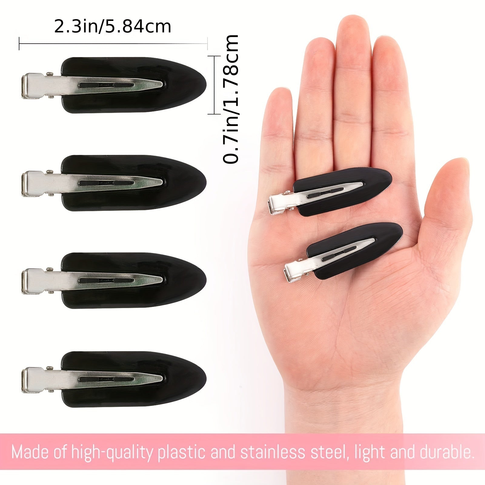 12pcs No Crease Hair Clip for Makeup Skincare Style Hair Clip Women Girls
