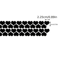 10pcs Heart Mirror Wall Decal - 3D Acrylic Heart Mirrors Wall Decor