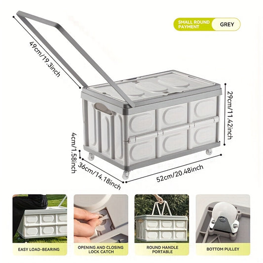 Outdoor Camping Storage Box Folding Suitcase Car Trunk Organizer