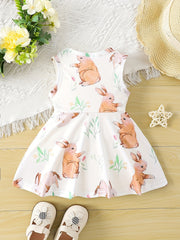 European & American Baby Girls Fawn Dress