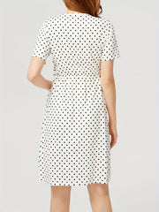 Maternity Polka Dot Breastfeeding Dress Summer Pregnancy Clothes