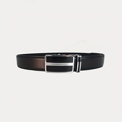 Men's Leather Belt Automatic Buckle Business Suit Waist Strap