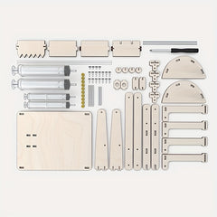 DIY Wooden Excavator Kit STEAM Educational Science Experiment Assembly