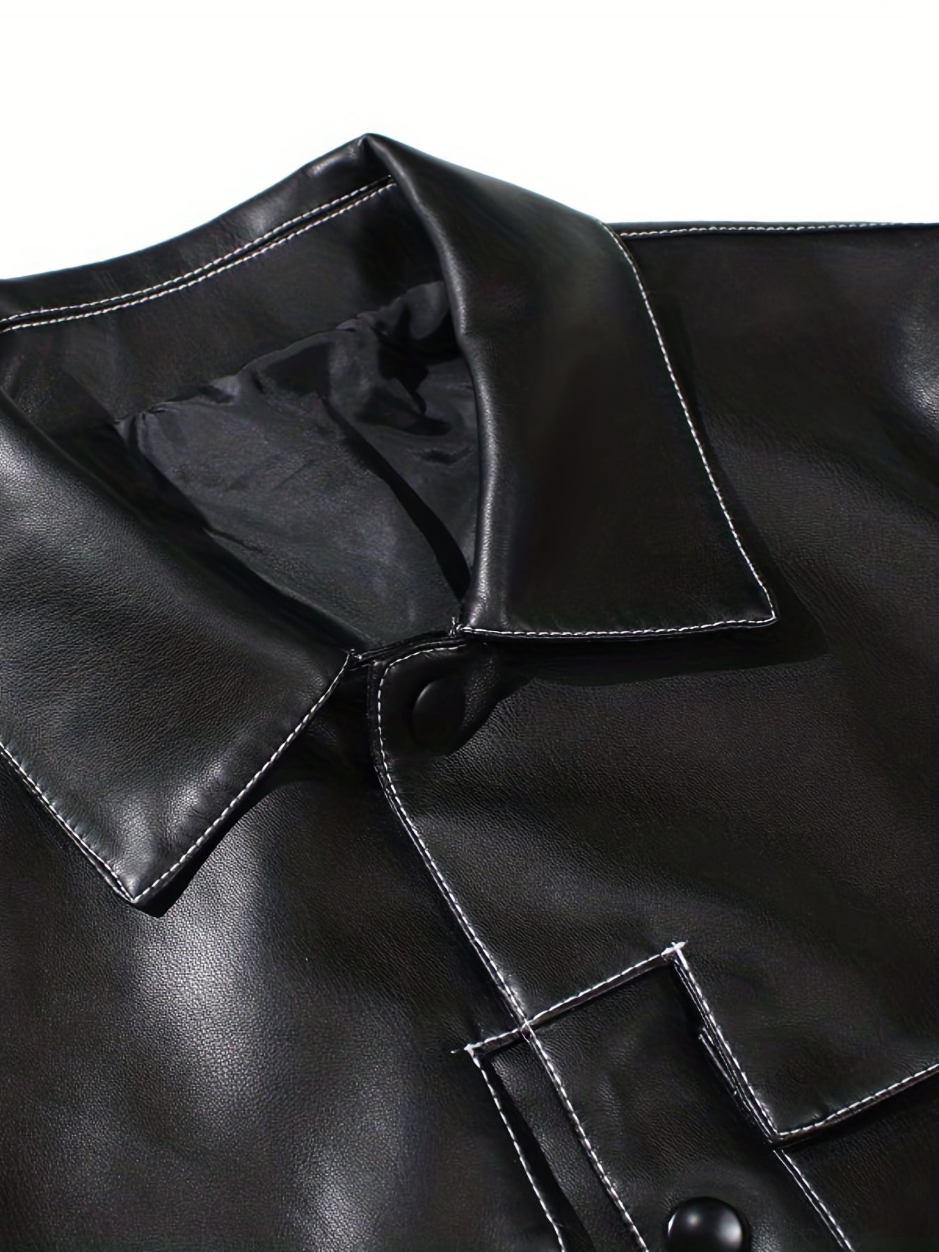 Men's Lapel Button Up Jacket for Outdoor Activities