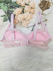 Lace Wireless Bra Scallop Trim Comfy Breathable Lingerie