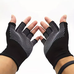 Breathable Half Finger Cycling Gloves Anti Slip Wear Resistant