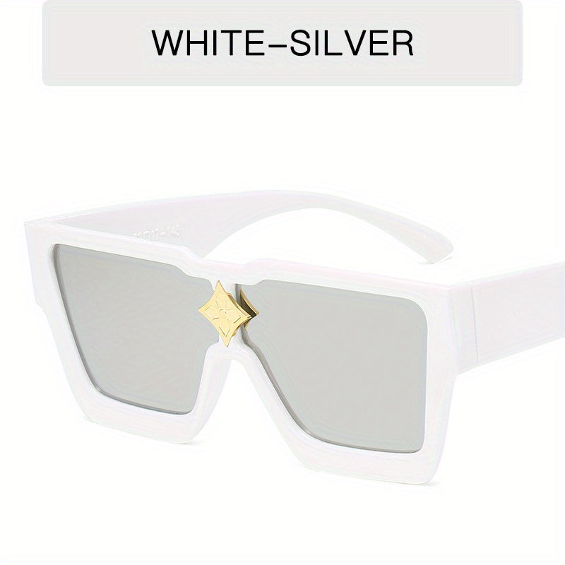 Men's Street Style Large Frame Square Sunglasses UV400