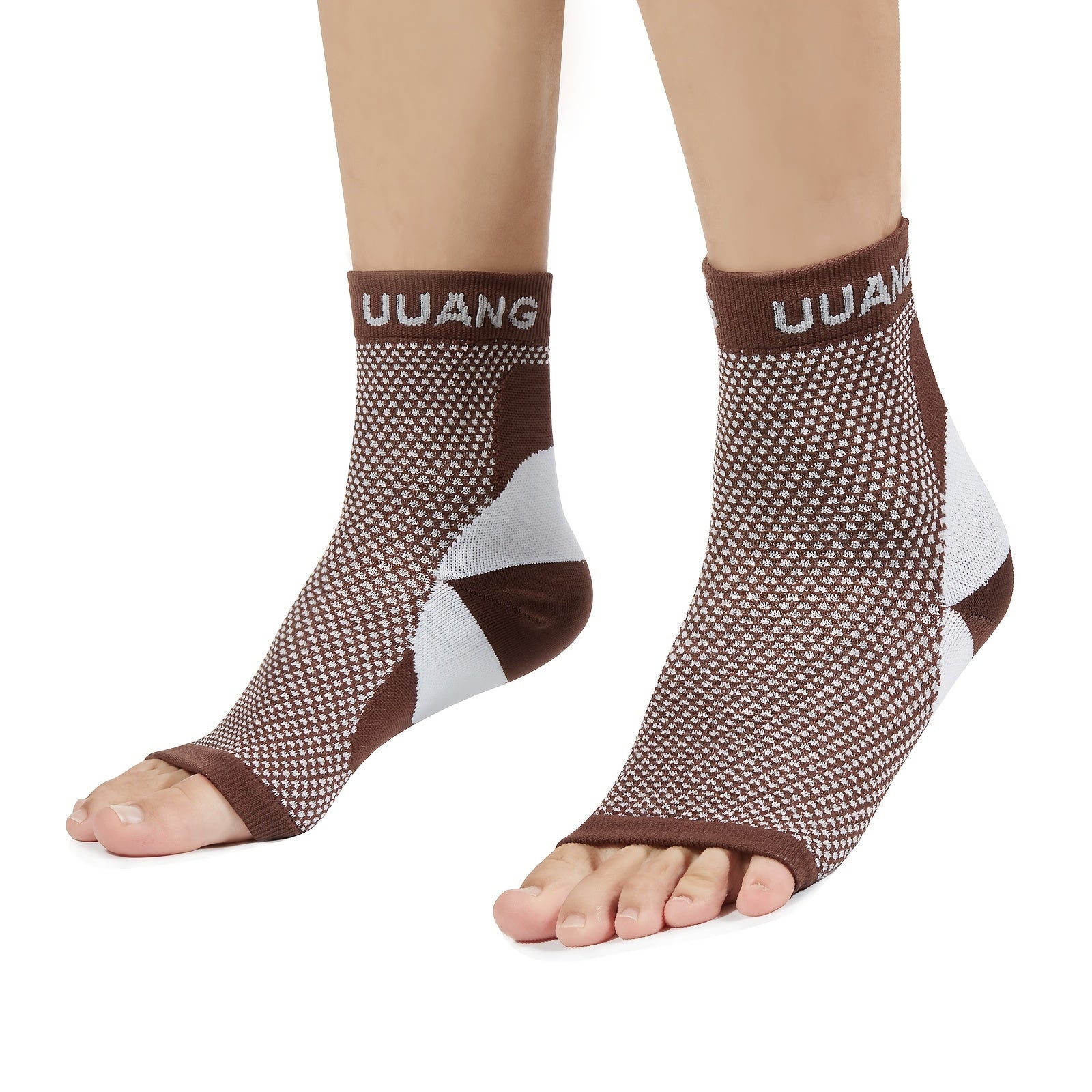 Compression Short Crew Socks Toeless for Sports & Fitness Unisex