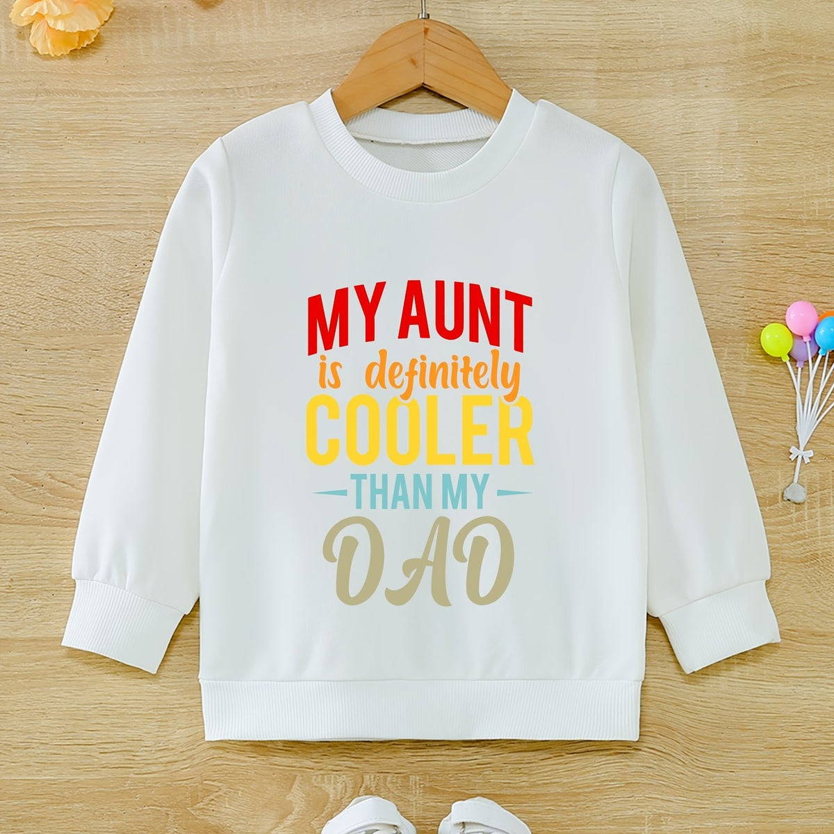 Girls' Aunt Cooler Pattern Sweatshirt