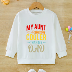 Girls' Aunt Cooler Pattern Sweatshirt