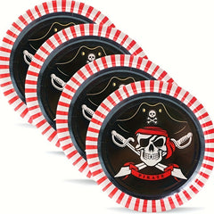 Pirate Party Supplies Set 20pcs Plates and Napkins
