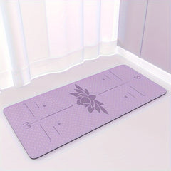 TPE Yoga Mat 12mm Thickness Non Slip Soft Fitness Pilates Mat With Pattern