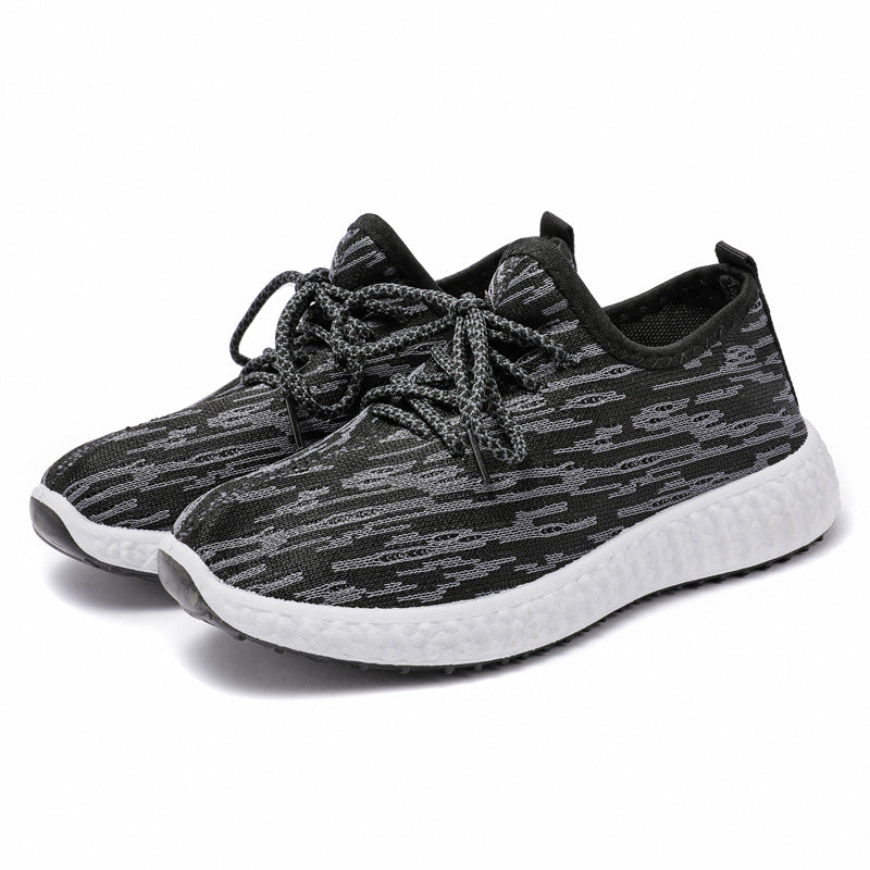 Women's Knitted Road Running Shoes Lightweight & Breathable Lace Up Sports Shoes