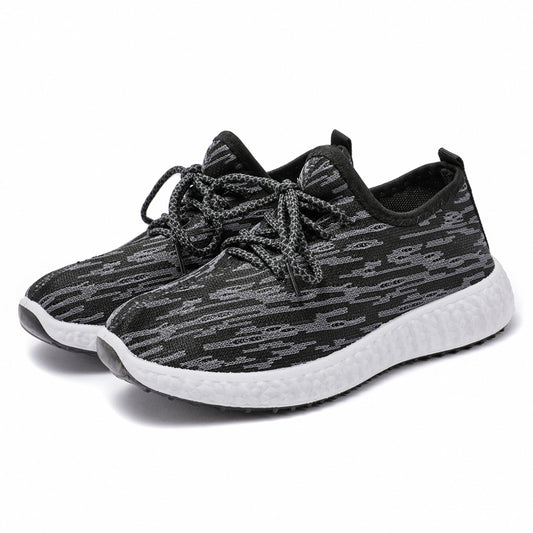 Women's Knitted Road Running Shoes Lightweight & Breathable Lace Up Sports Shoes