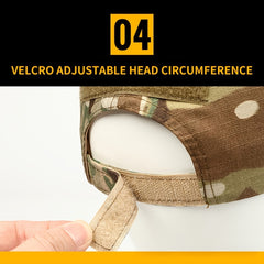 Military Camouflage Training Hat Sunscreen Dustproof Cap