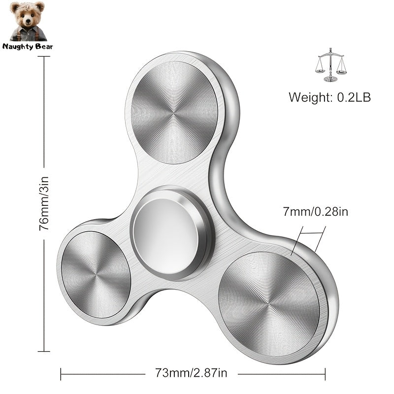 Aluminum Alloy Fidget Spinner Anxiety Relief Tool for Anxious Hands ADHD
