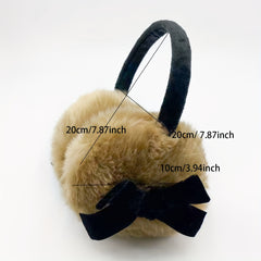 Festive Bow Earmuffs for Women