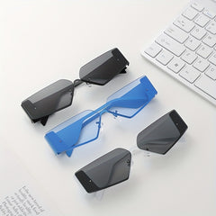 Men's Rimless UV Protection Sports Sunglasses for Cycling Travel Fishing