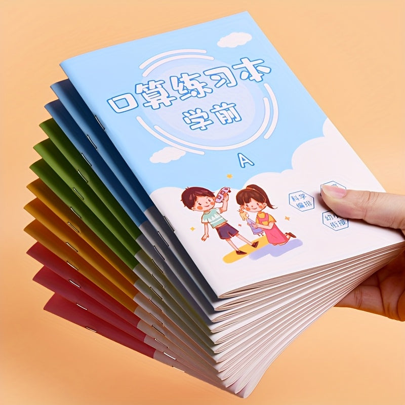 Preschool Math Workbook Set of 4 Numbers & Shapes for Mental Math Practice